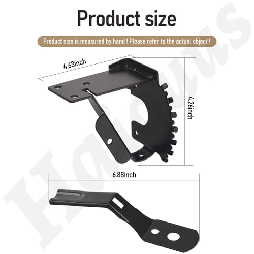 T-oro 30" TimeMaster Mowers Deck Adjustment Hoc Plate & Arm Spring & Lever Grip Set Compatible with 120-7037-03 120-7043
