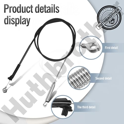 Brake Cable Huthbrother Compatible Toro Timemaster Lawnmower 21199 21200 20976 20978<br>
Brake Cable Huthbrother 133-199