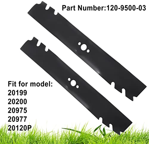 Wadoy 15.4" Mulching Blades for Toroo Timemasterr 30 Inch Mower 20199 20200 20975 20977 22207 20120P 116-6358-03 (2 Pack