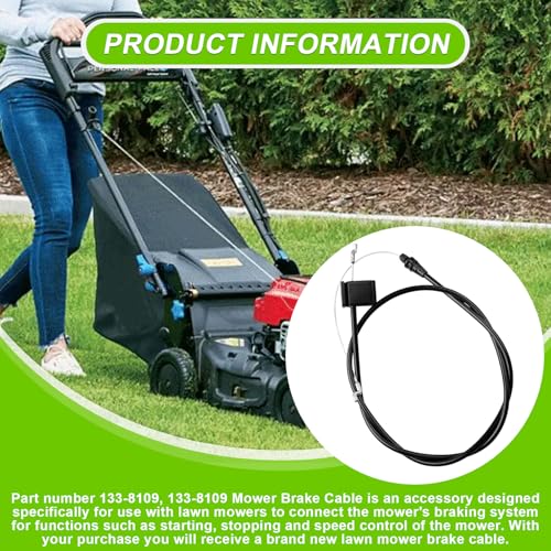 Toro 20" Rear Bagging & 22" Recycler Lawn Mower Brake Cable, Fits Models 20339 20377 20378 21379 20954 20959 21761 20330