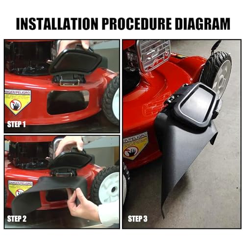 Toro Lawn Mower Side Discharge Chute & Deflector with Torsion Spring & Cover Rod, Compatible for 22" Recycler Mower 2009