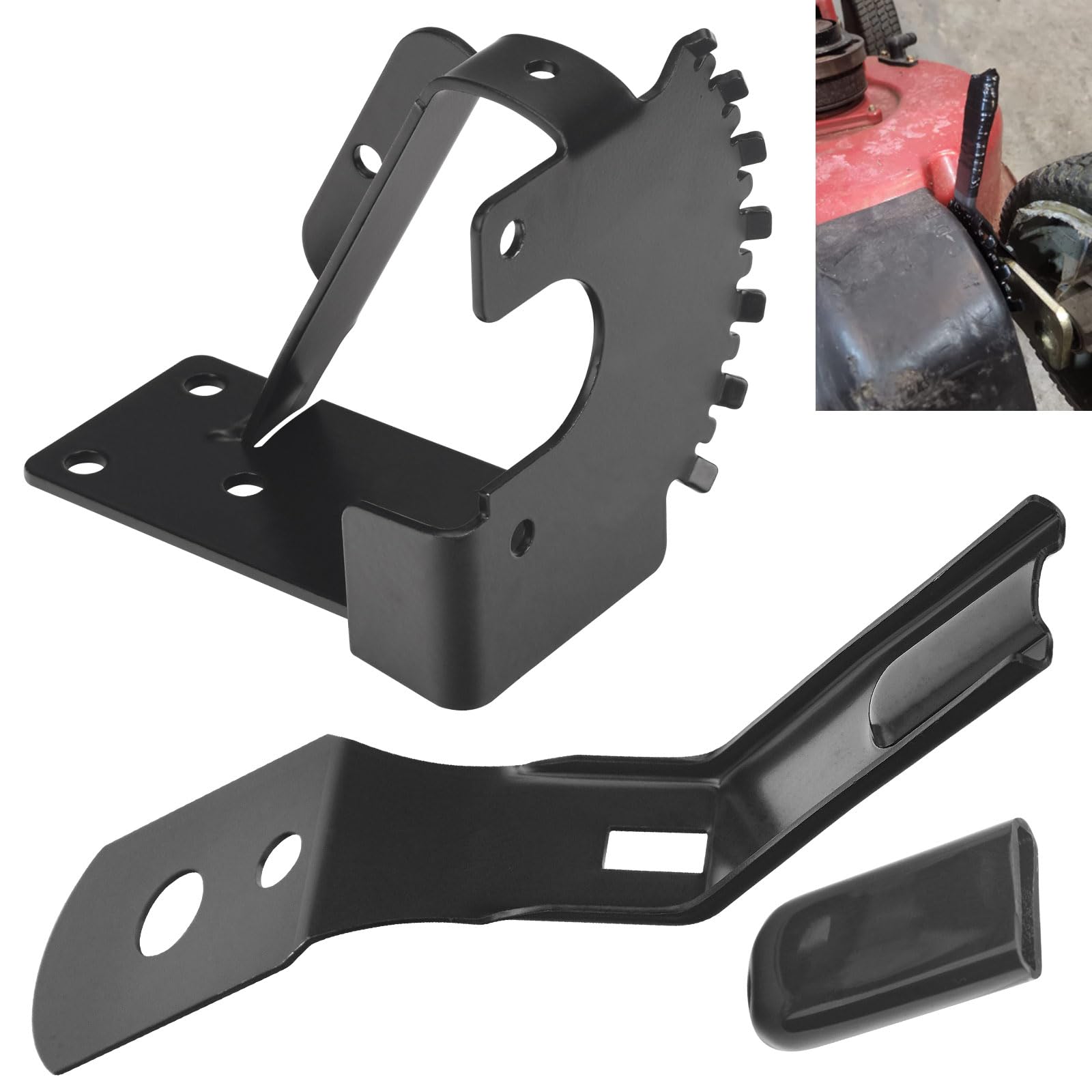 T-oro 30" TimeMaster Mowers Deck Adjustment Hoc Plate & Arm Spring & Lever Grip Set Compatible with 120-7037-03 120-7043