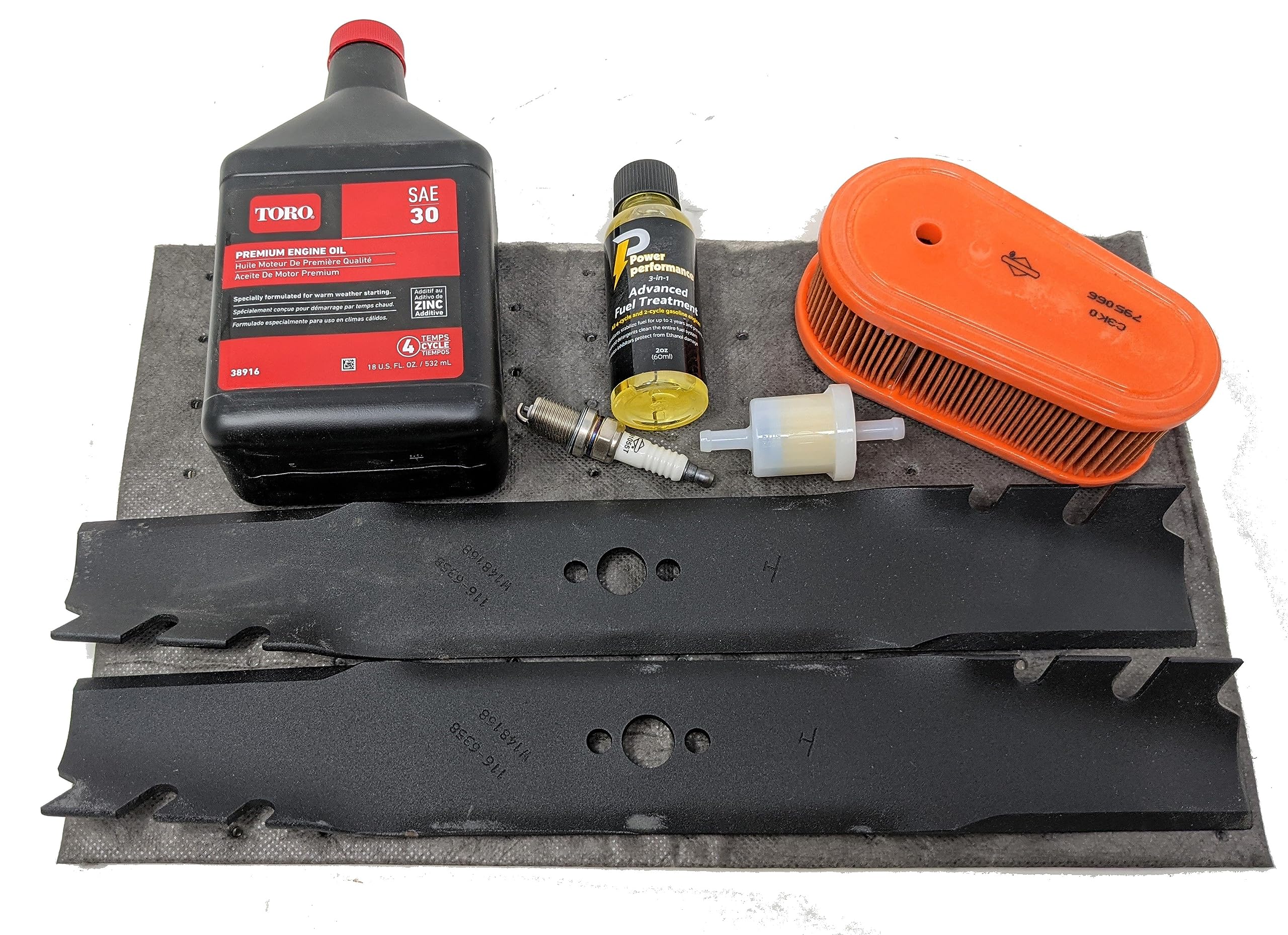 Toro Time Master & Briggs & Stratton Tune-up Kit with Fuel Treatment for Lawn Mowers